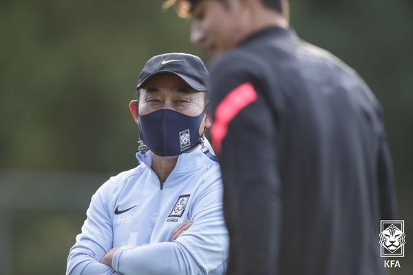 김학범 감독(올림픽대표팀). 대한축구협회