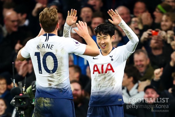 케인, 손흥민(왼쪽부터, 토트넘). 게티이미지코리아