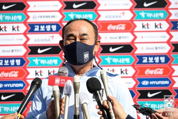 김학범 감독(올림픽대표팀). 대한축구협회