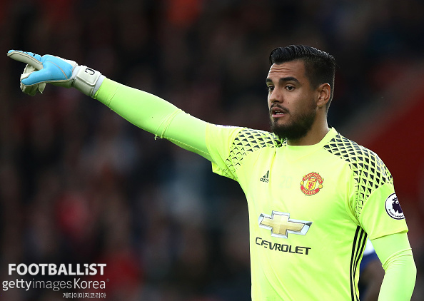 세르히오 로메로(맨체스터 유나이티드). 게티이미지코리아