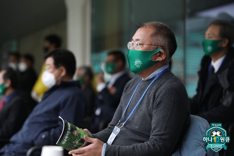 박지성의 전북행에 결정적인 지원 사격을 한 정의선 현대차그룹 회장 ⓒ 한국프로축구연맹