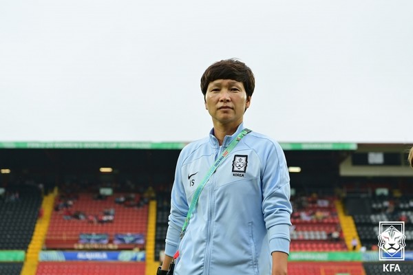 황인선 한국 여자축구 U20 대표팀 감독. 대한축구협회 제공