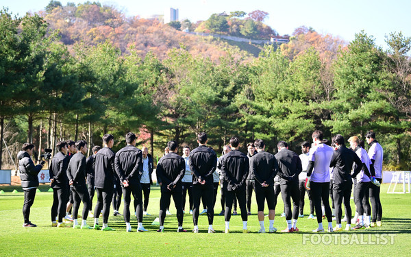 한국 남자축구 국가대표팀. 서형권 기자