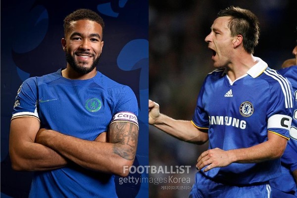 리스 제임스(왼쪽, 첼시)와 존 테리(당시 첼시). 게티이미지코리아