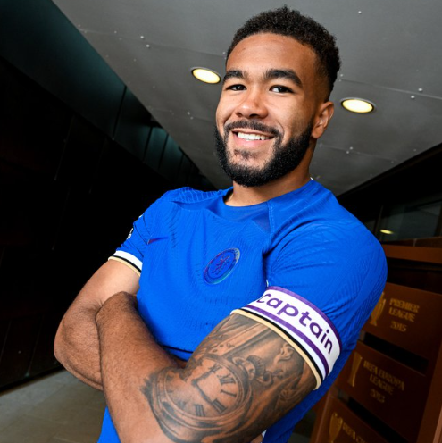 리스 제임스(첼시). 첼시 트위터 캡처