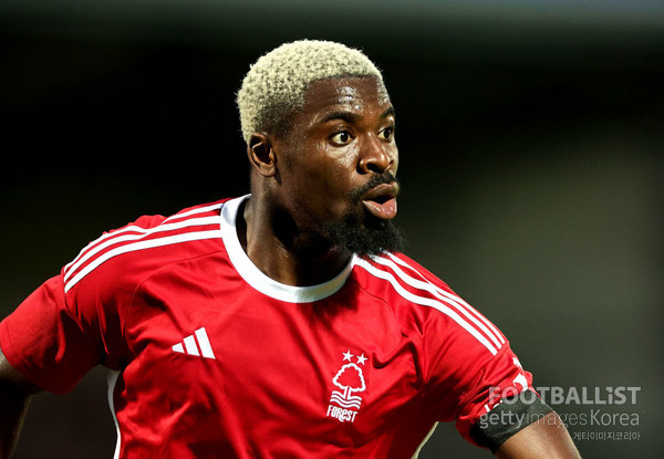 세르주 오리에(노팅엄포레스트). 게티이미지코리아