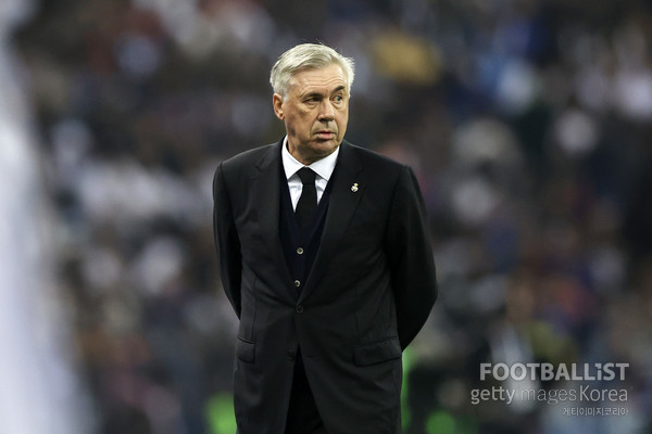 Carlo Ancelotti, treinador do Real Madrid.  Getty Images Coreia