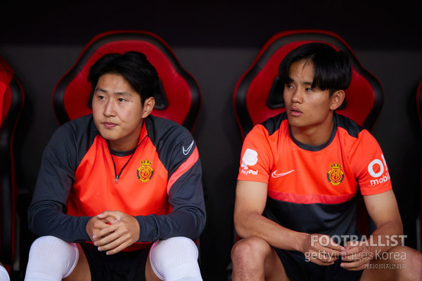 이강인(왼쪽), 구보 다케후사(이상 당시 마요르카). 게티이미지코리아