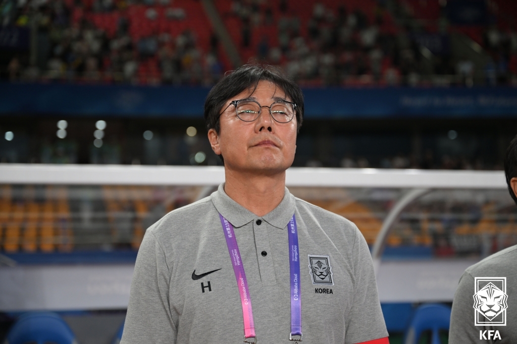 황선홍 올림픽 대표팀 감독. 대한축구협회 제공