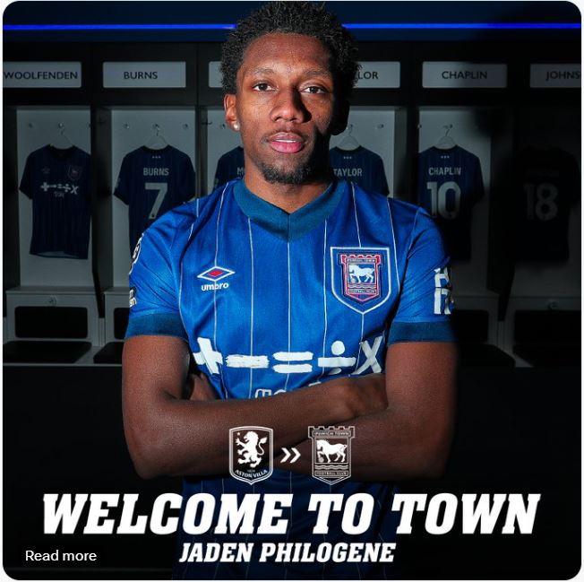 제이든 필로진비데이스(입스위치타운). 입스위치타운 X 캡처