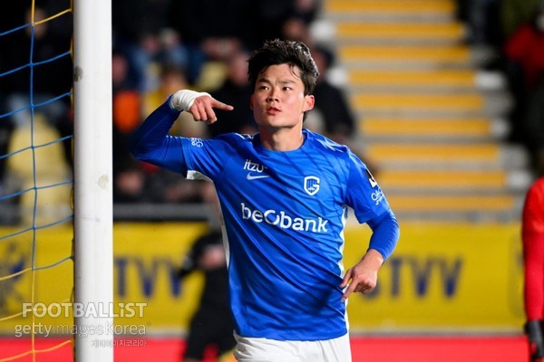 오현규(헹크). 게티이미지코리아