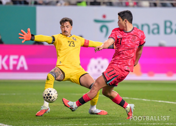 황희찬(오른쪽). 서형권 기자