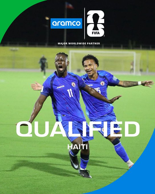 50년 만에 월드컵 본선 진출에 성공한 아이티/ FIFA 월드컵 공식 엑스 캡쳐