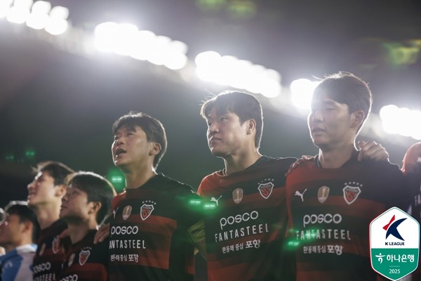 전민광(왼쪽부터), 이호재, 이동희(이상 포항스틸러스). 한국프로축구연맹 제공