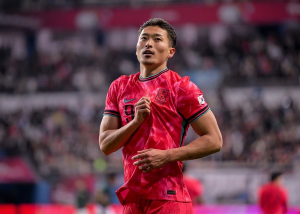 조규성(남자 축구대표팀). 서형권 기자