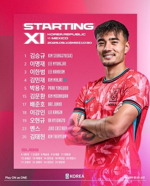 한국 선발 명단